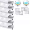 Profil LED aluminiowy natynkowy nawierzchniowy DO TAŚMY Z KLOSZEM 1m 11szt-5904703016038
