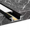 profil LED aluminiowy do TAŚMY Z KLOSZEM 1m wpuszczany czarny + klosz-5904703015994