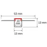Profil Led Masterled GK 10mm 1m anodowany mleczny-5904703022138