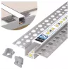 Profil Aluminiowy LED 2m Do Płyt GK Gipsowych 10mm Wpuszczany Regips klosz-5904703022145