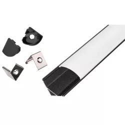 Profil Led Masterled kątowy 2m czarny mleczny-5904703022305