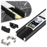 profil LED aluminiowy nawierzchniowy 1m czarny natynkowy DO TAŚMY + KLOSZ-5904703022336