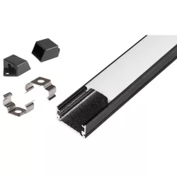 Profil Led Masterled slim 1m czarny mleczny-5904703022374