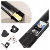 Profil LED aluminiowy narożny do TAŚMY Z KLOSZEM 2m kątowy czarny-5904703022435