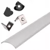 Profil LED aluminiowy narożny do TAŚMY Z KLOSZEM 2m kątowy czarny-5904703022435