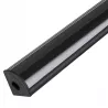 Profil LED aluminiowy narożny do TAŚMY Z KLOSZEM 2m kątowy czarny-5904703022435