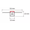 PROFIL LED aluminiowy WPUSZCZANY 10mm do GK płytek kafli glazur 2m + klosz-5904703022169