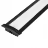 Profil Aluminiowy LED 2m wpuszczany Do Taśmy z Kloszem zaślepka uchwyt-5904703022428