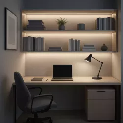 Profil Aluminiowy LED 2m wpuszczany Do Taśmy z Kloszem zaślepka uchwyt-5904703022428