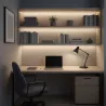 Profil Aluminiowy LED 2m wpuszczany Do Taśmy z Kloszem zaślepka uchwyt-5904703022428
