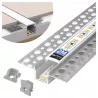 Profil Aluminiowy LED 2m Do Płyt GK Gipsowych 12mm Wpuszczany Regips klosz-5904703027355