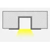 Profil Aluminiowy LED 2m Do Płyt GK Gipsowych 12mm Wpuszczany Regips klosz-5904703027355