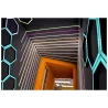 Profil Aluminiowy LED 2m nawierzchniowy SLIM Do Taśmy z Kloszem zaślepka-5904703027379