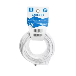 Kabel antenowy kąt prosty 10 m biały - 8433325211363