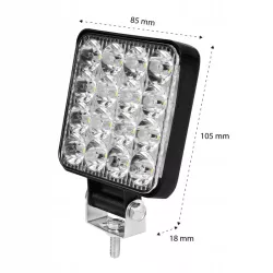 LAMPA LED HALOGEN NAŚWIETLACZ SZPERACZ 48W WODOODPORNA 12V 24V OFF ROAD-5908263380615