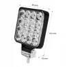 LAMPA LED HALOGEN NAŚWIETLACZ SZPERACZ 48W WODOODPORNA 12V 24V OFF ROAD-5908263380615