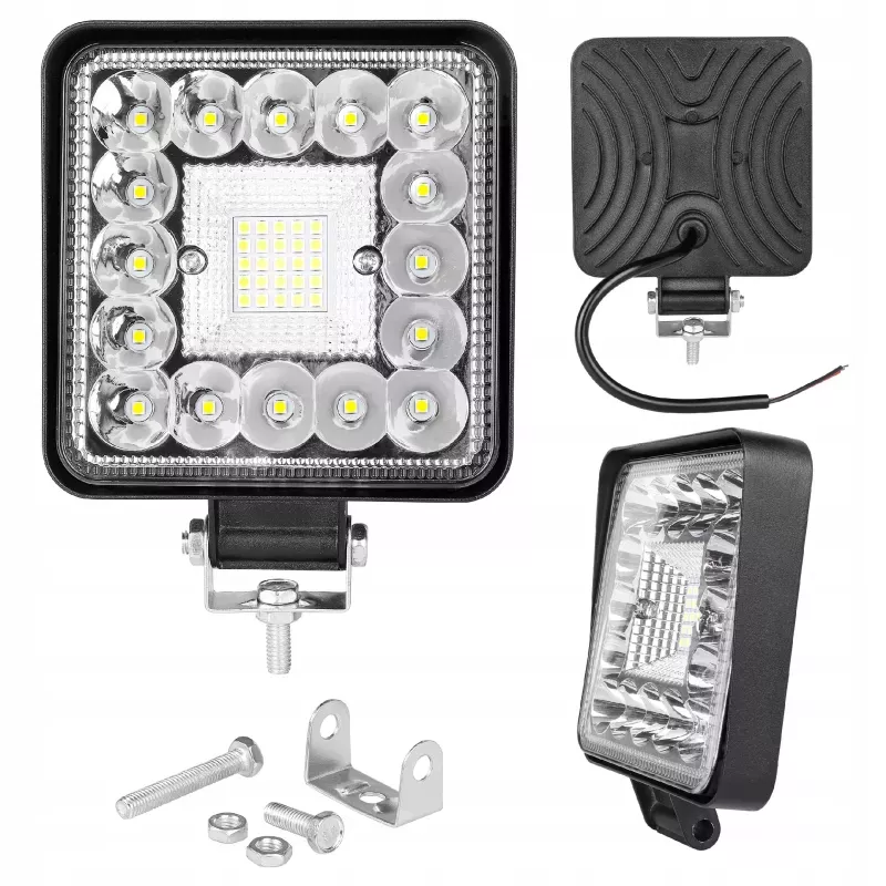 Lampa robocza LED OFF-ROAD 123W HALOGEN na auto wysoka jakość kwadratowa-5904703015437