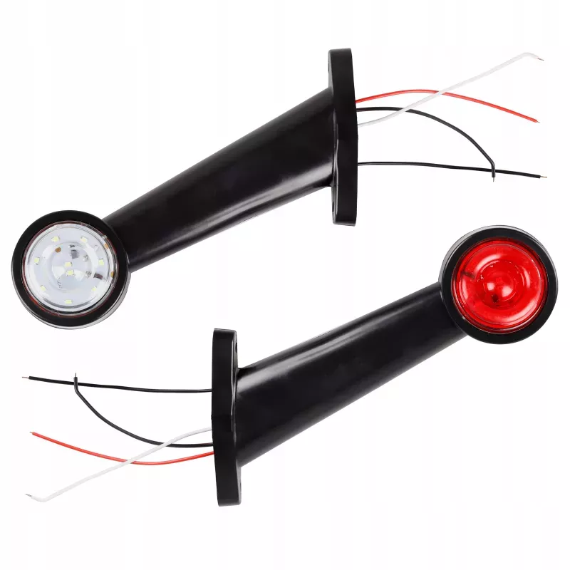 Lampa obrysowa kierunkowskaz 12-24V LED biało-czerwona uniwersalna 2 szt-5904703014430