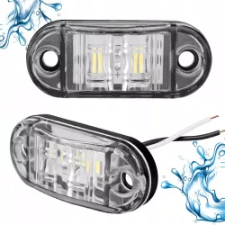Lampa obrysowa LED 12-24V IP67 biały zimny 6000K na tira kierunkowskaz-5904703014423