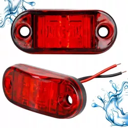 Lampa obrysowa LED 12-24V IP67 czerwony na tira kierunkowskaz-5904703014416
