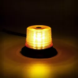 Lampa LED ostrzegawcza BŁYSKOWA KOGUT pomarańczowa na magnez-5904703014454