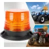 Lampa LED ostrzegawcza BŁYSKOWA KOGUT pomarańczowa na magnez-5904703014454
