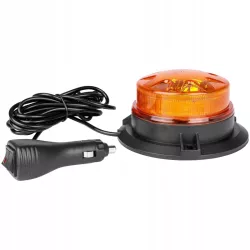 Lampa LED ostrzegawcza BŁYSKOWA KOGUT pomarańczowa na magnez-5904703014461