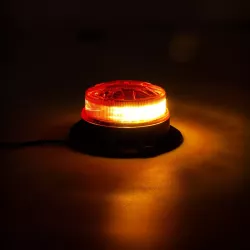 Lampa LED ostrzegawcza BŁYSKOWA KOGUT pomarańczowa na magnez-5904703014461