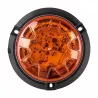 Lampa LED ostrzegawcza BŁYSKOWA KOGUT pomarańczowa na magnez-5904703014461