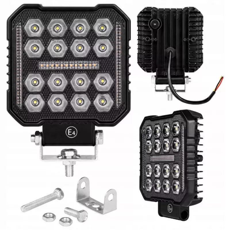 Lampa robocza LED 50W HALOGEN SZPERACZ 10-60V 16LED OSTRZEGAWCZE ŚWIATŁO-5904703021377