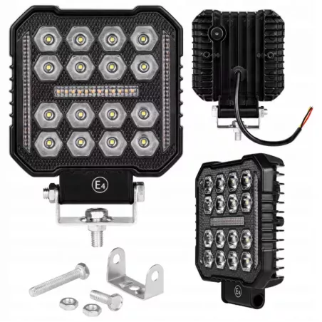 Lampa robocza LED 50W HALOGEN SZPERACZ 10-60V 16LED OSTRZEGAWCZE ŚWIATŁO-5904703021377