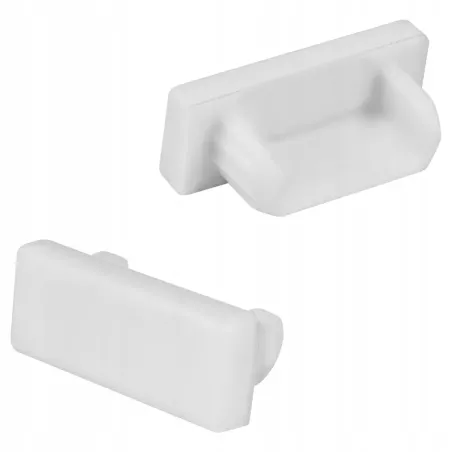 Zaślepka do profilu LED PCV SLIM Master LED pełna biała-5904703027911