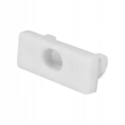 Zaślepka do profilu nawierzchniowego slim Master LED z otworem biała-5904703027874