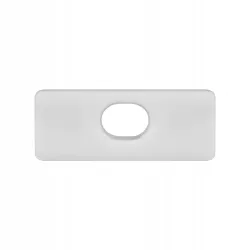 Zaślepka do profilu nawierzchniowego slim Master LED z otworem biała-5904703027874