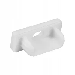 Zaślepka do profilu nawierzchniowego slim Master LED z otworem biała-5904703027874