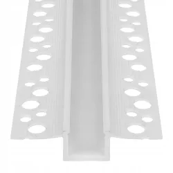 Profil LED PCV Do Płyt GK Gipsowych 12mm Wpuszczany Regips 2m klosz-5904703027904