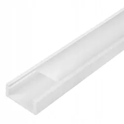 Profil PCV do taśm LED 8 10 mm SLIM + Klosz 1m biały mleczny-5904703027881