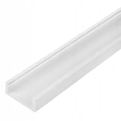 Profil PCV do taśm LED 8 10 mm SLIM + Klosz 2m biały mleczny-5904703027898
