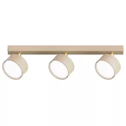 Kinkiet GX53 LED Capris ruchomy x3 beżowy+złoty-5904703029649