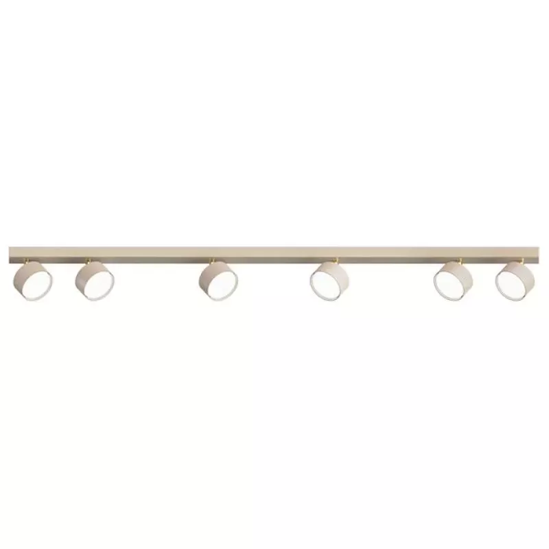 Kinkiet GX53 LED Capris ruchomy x6 beżowy+złoty-5904703029670