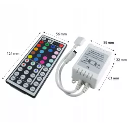 Sterownik Kontroler RGB PILOT do taśm LED IR 12V-5903002031971