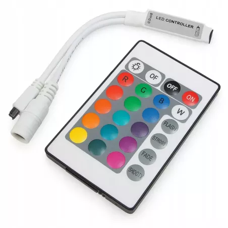 Sterownik Kontroler RGB do taśm PILOT LED IR 5V 12V 24V-5903002032008
