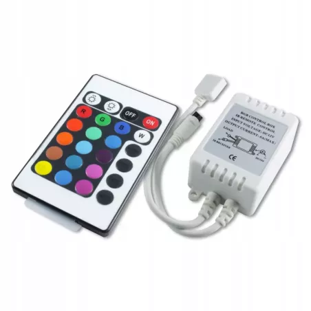 Sterownik Kontroler RGB PILOT do taśm LED IR 12V 6A na podczerwień-5903002031964