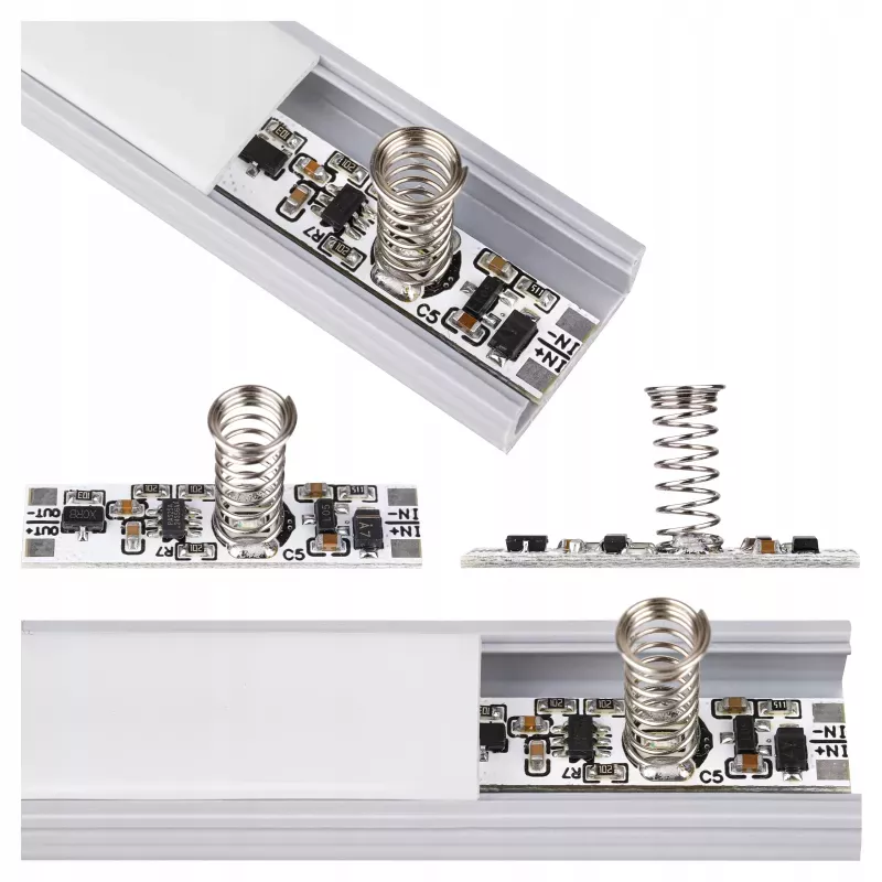 Włącznik do profilu LED dotykowy ściemniacz 12/24V sterownik-5904703020974