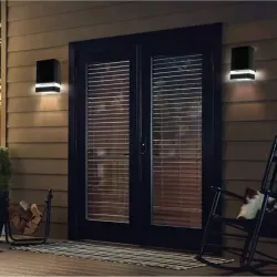 Kinkiet zewnętrzny GU10 lampa ogrodowa zewnętrzna elewacyjna ścienna LED-5908263383548