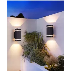 Kinkiet zewnętrzny lampa ogrodowa zewnętrzna elewacyjna ścienna GU10 LED-5908263383555
