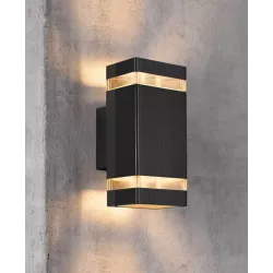 Kinkiet zewnętrzny lampa ogrodowa zewnętrzna elewacyjna ścienna GU10 LED-5908263383555