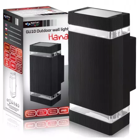 Kinkiet zewnętrzny lampa ogrodowa elewacyjna ścienna wodoszczelna 2x GU10-5904703002345