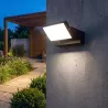 Kinkiet zewnętrzny lampa ogrodowa LED elewacyjna ścienna czarna 4000K-5904703029762