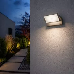 Kinkiet zewnętrzny lampa ogrodowa LED elewacyjna ścienna czarna 4000K-5904703029762
